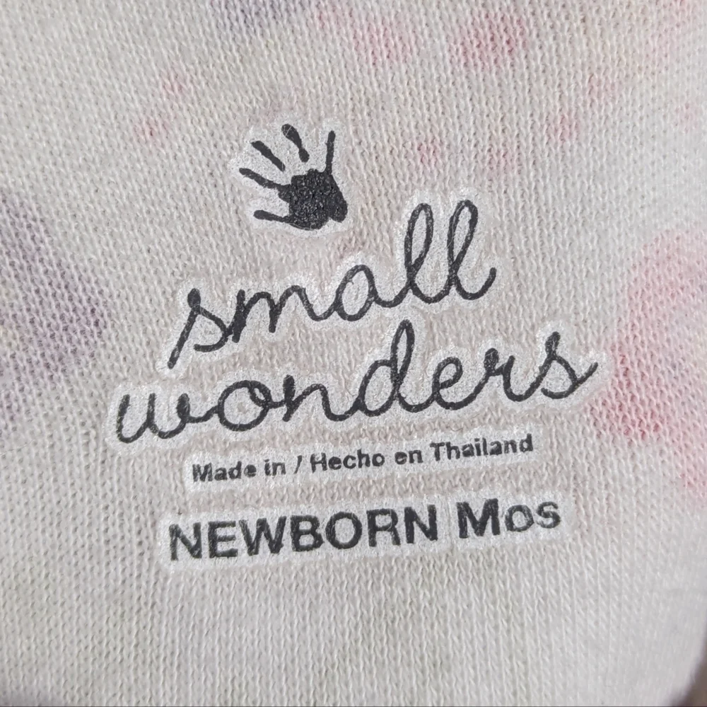 ✨3/$15 Small Wonders White Purple Floral Cotton Onesie NB